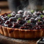 Dewberry pie filling recipe styled on rustic table