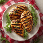 Raw ingredients for chicken and rosemary recipes