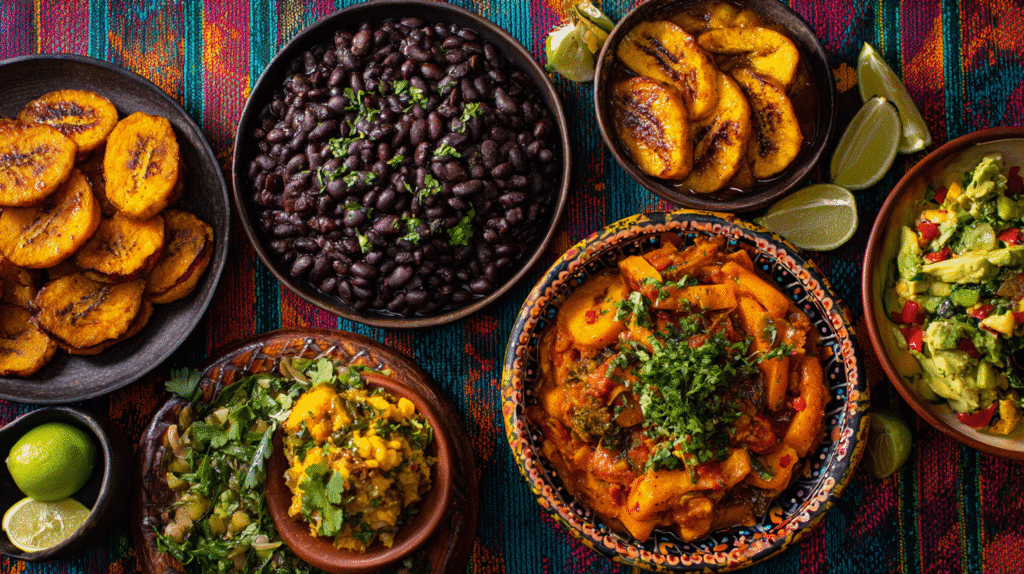 Served Cuban vegetable recipes