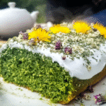 dandelion and nettle cake recipe with wild herbs