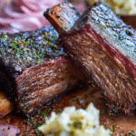 Smoked short ribs recipe with rich bark and smoke