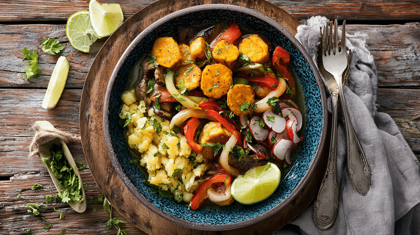 Cuban vegetable recipes with authentic ingredients and vibrant styling