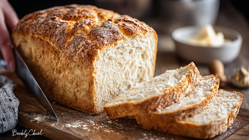 Gluten and dairy free bread maker recipe loaf fresh out of machine