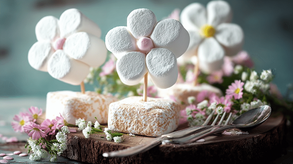 marshmallow flower recipe blooming and toppers