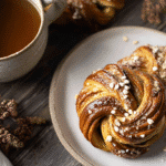 swedish fika recipes on rustic wood table
