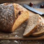 freshly milled bread recipe on rustic table
