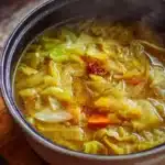 Delicious bowl of cabbage soup, a key part of the cabbage soup diet