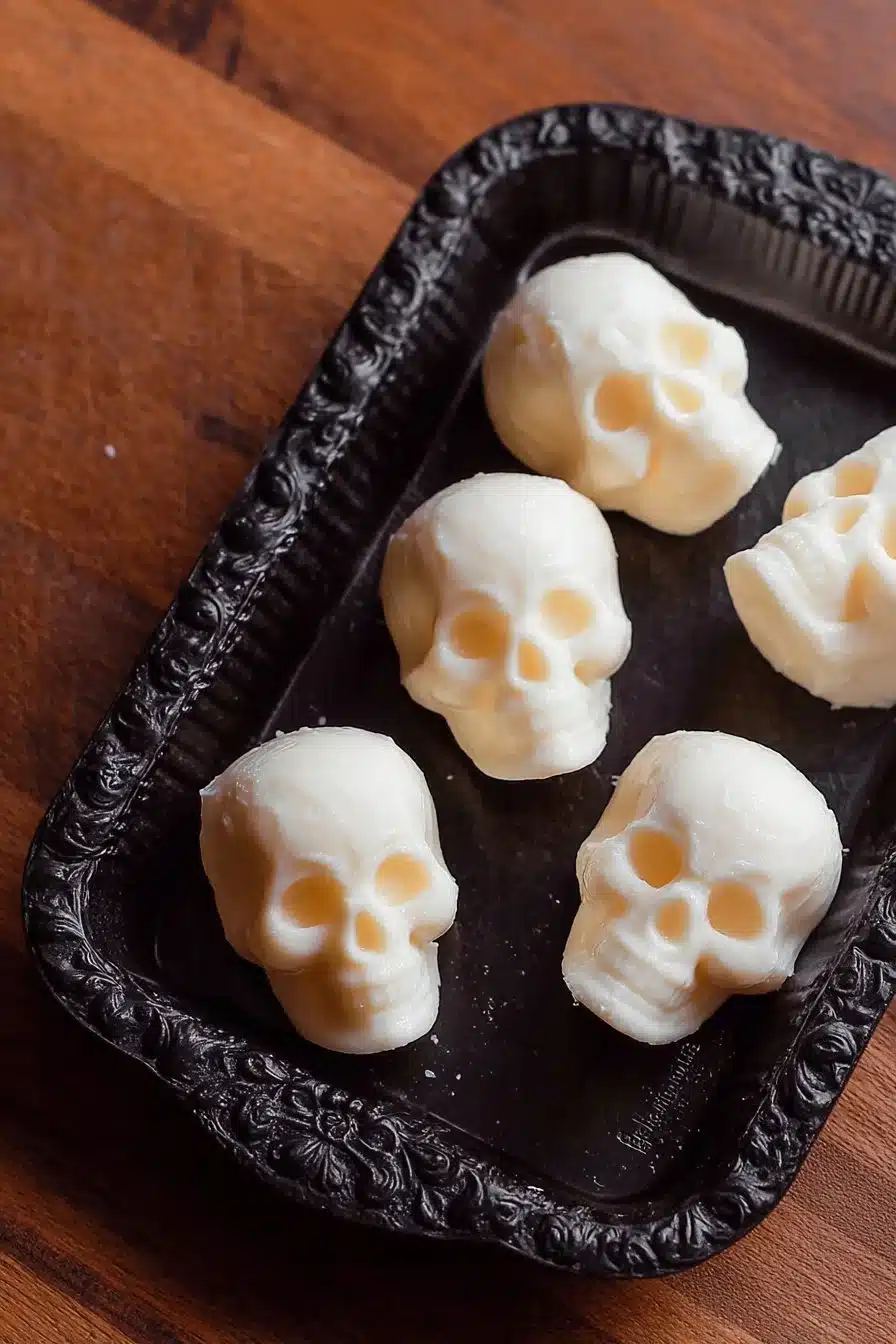 How to Make Mozzarella Cheese Skulls