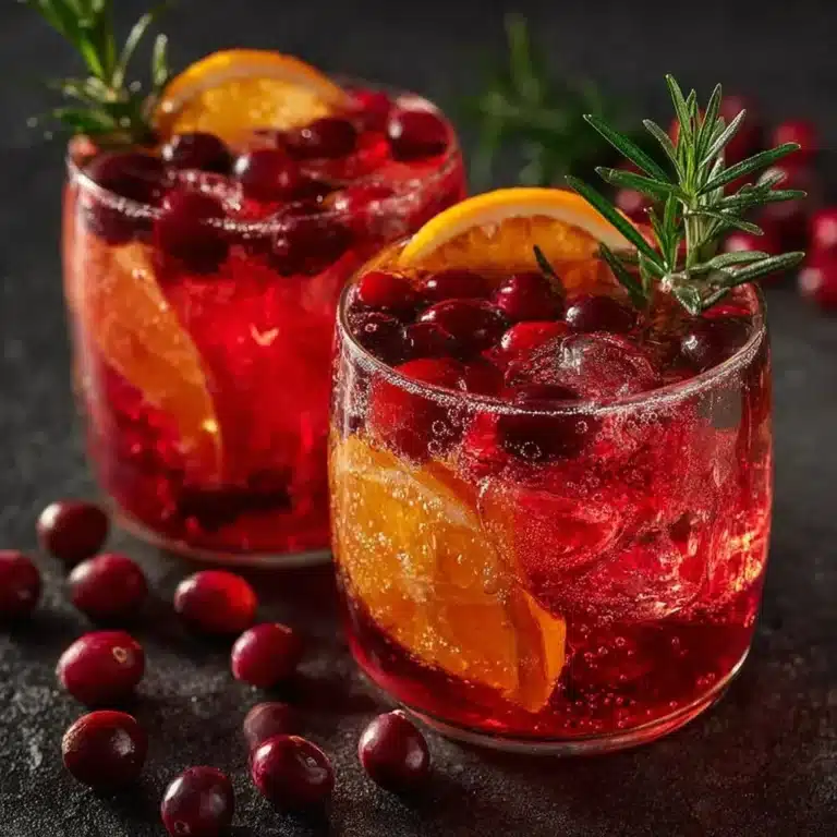 Thanksgiving mocktail served in a festive glass with autumn decorations