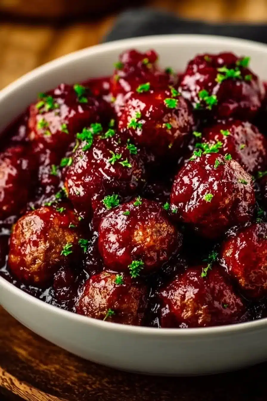 Christmas Cranberry Meatballs