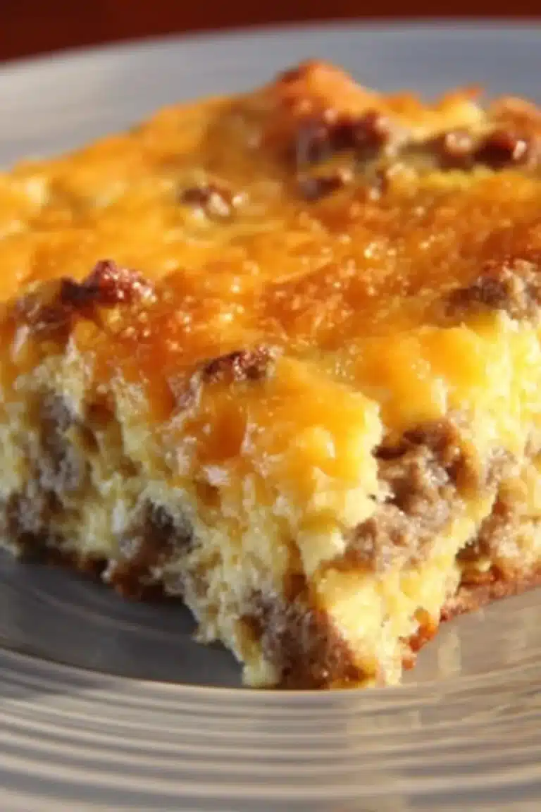 Delicious easy breakfast casserole recipe with eggs, cheese, and veggies