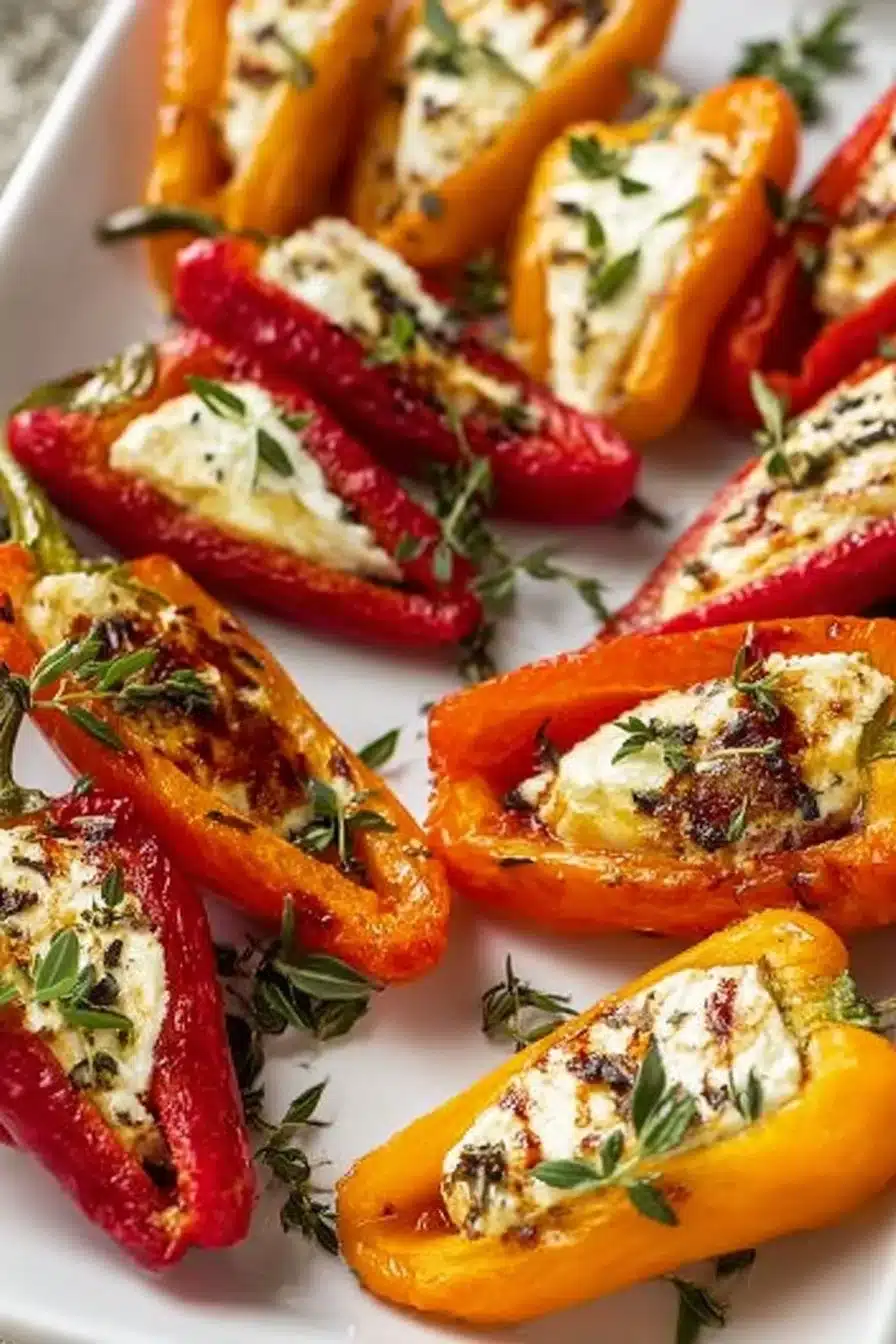 Goat Cheese Stuffed Mini Peppers