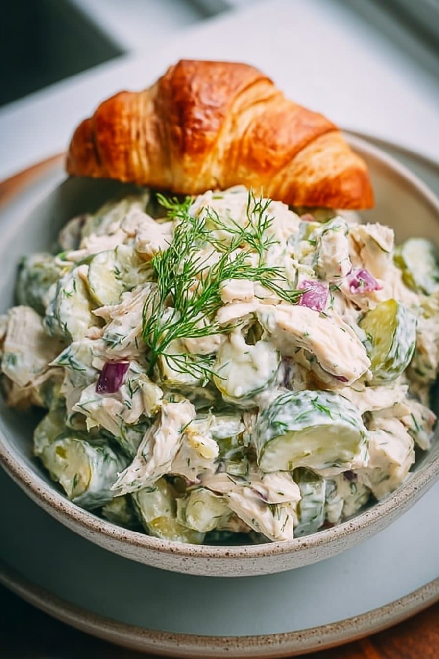 Flavored Dill Pickle Chicken Salad