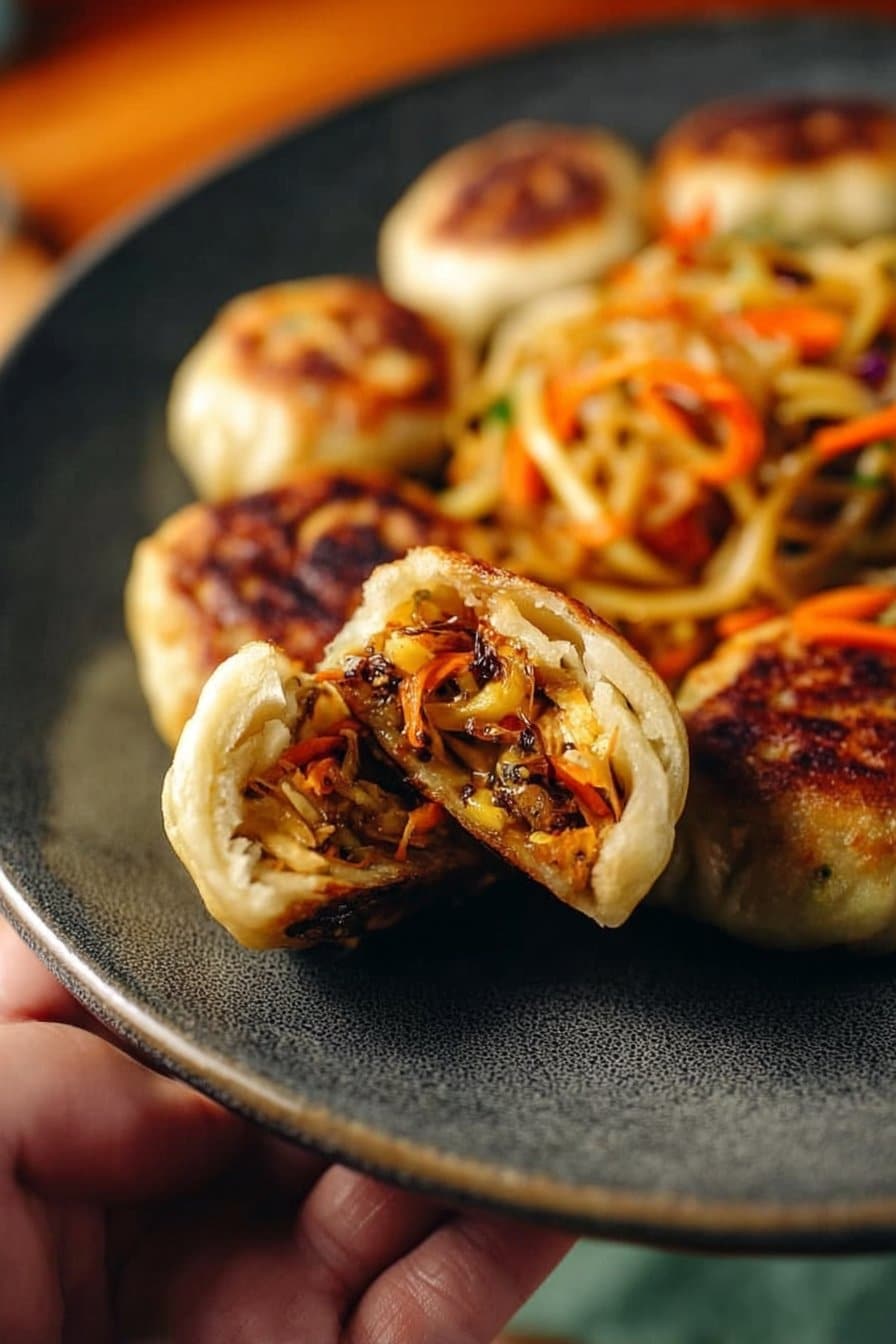Pan-fried Veggie Buns