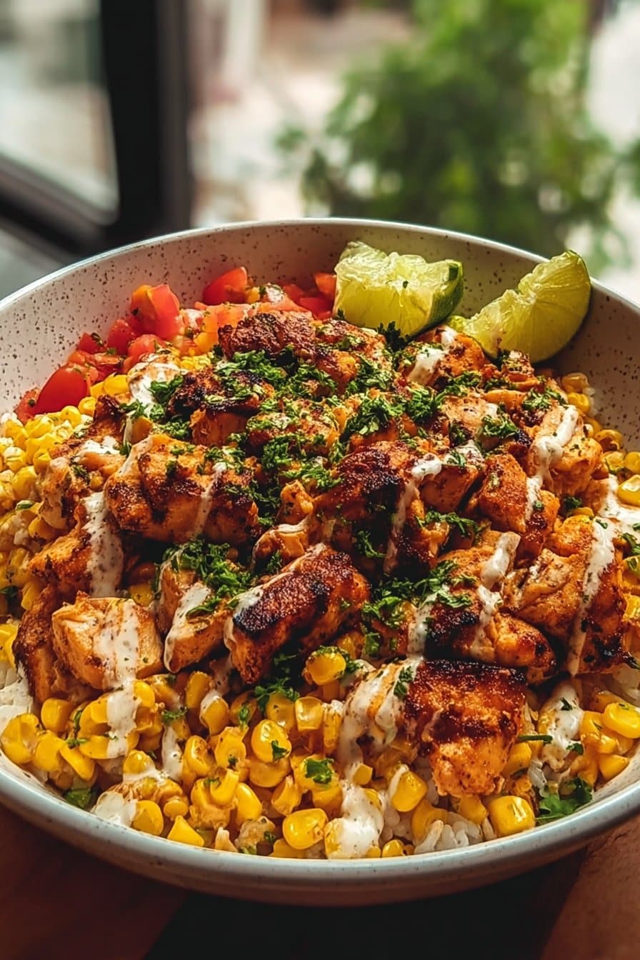 Tasty Street Corn Chicken Bowl