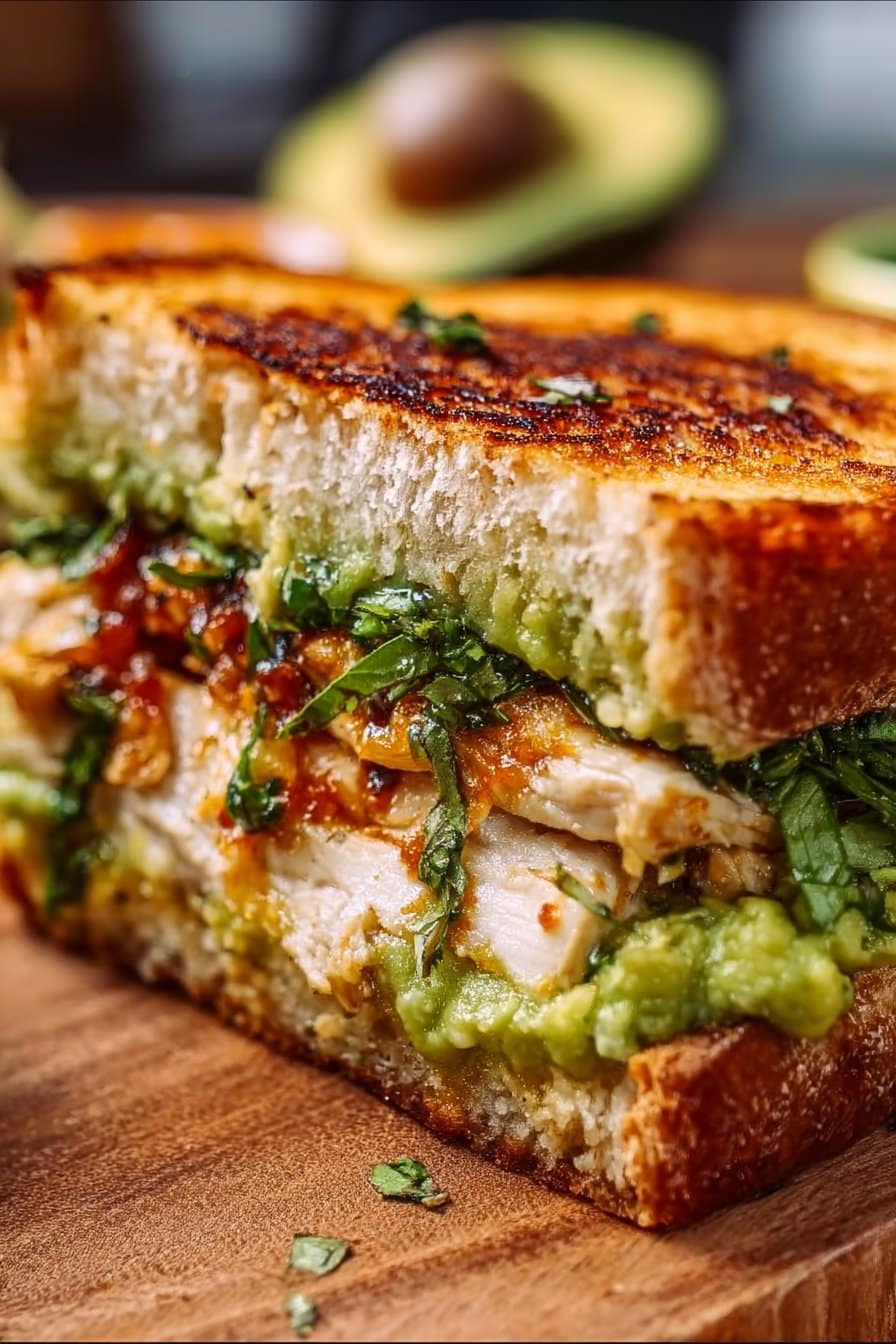 Chicken Avocado Melt Sandwich
