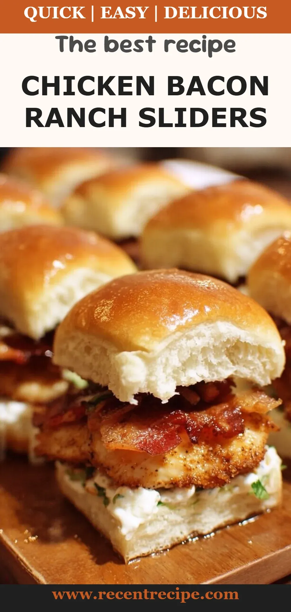 Chicken Bacon Ranch Sliders