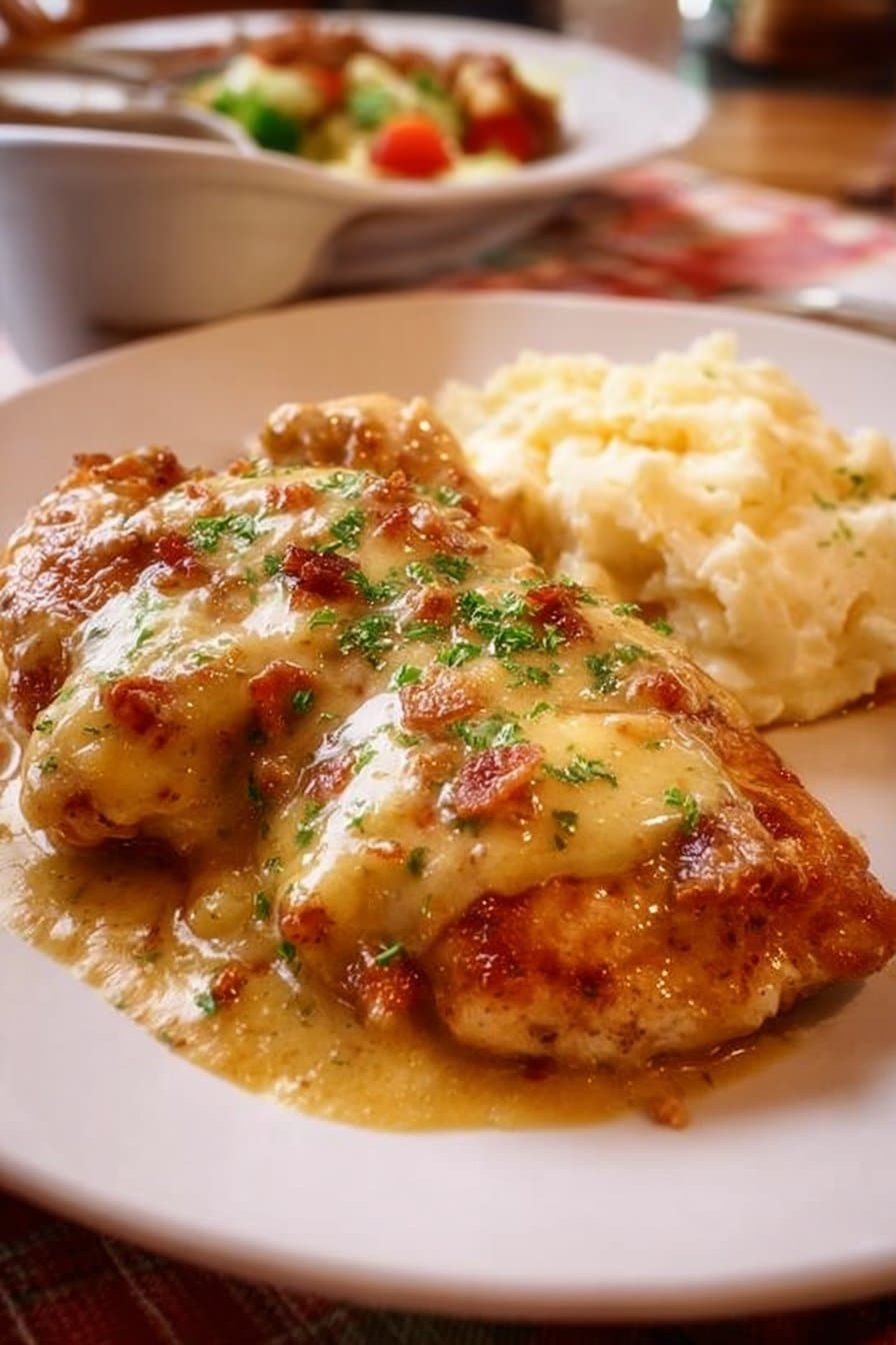 Texas Roadhouse Smothered Chicken with Jack Cheese