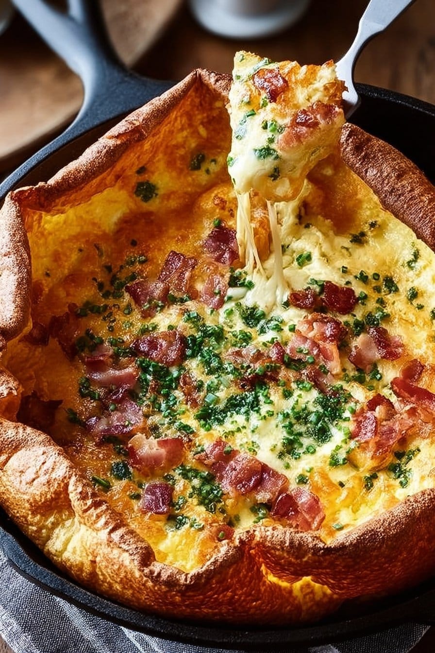 Savory Cheddar & Bacon Dutch Baby: A Delightful Treat!