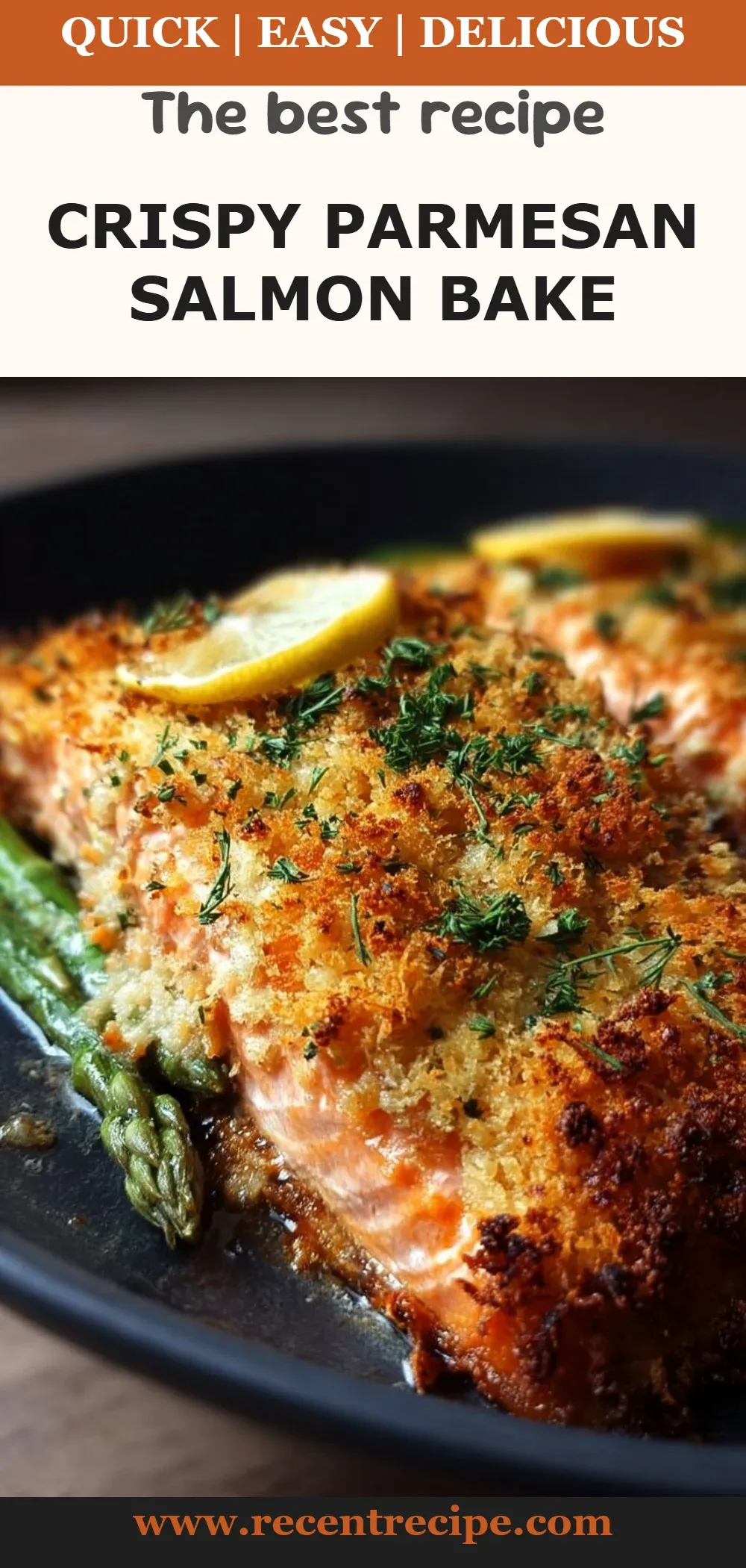Crispy Parmesan Salmon Bake