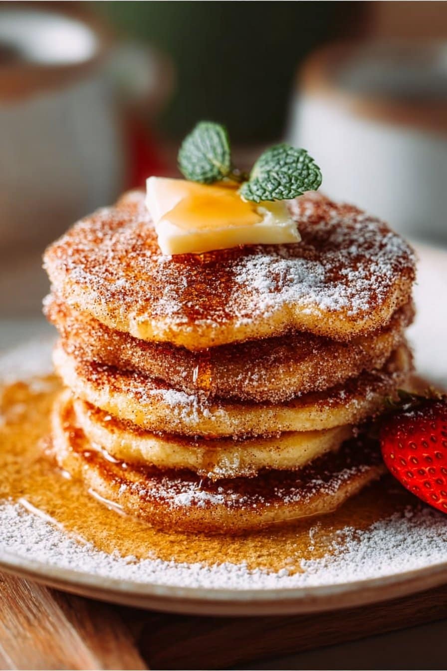 Spanish Churro-Inspired Pancakes: A Breakfast Delight!