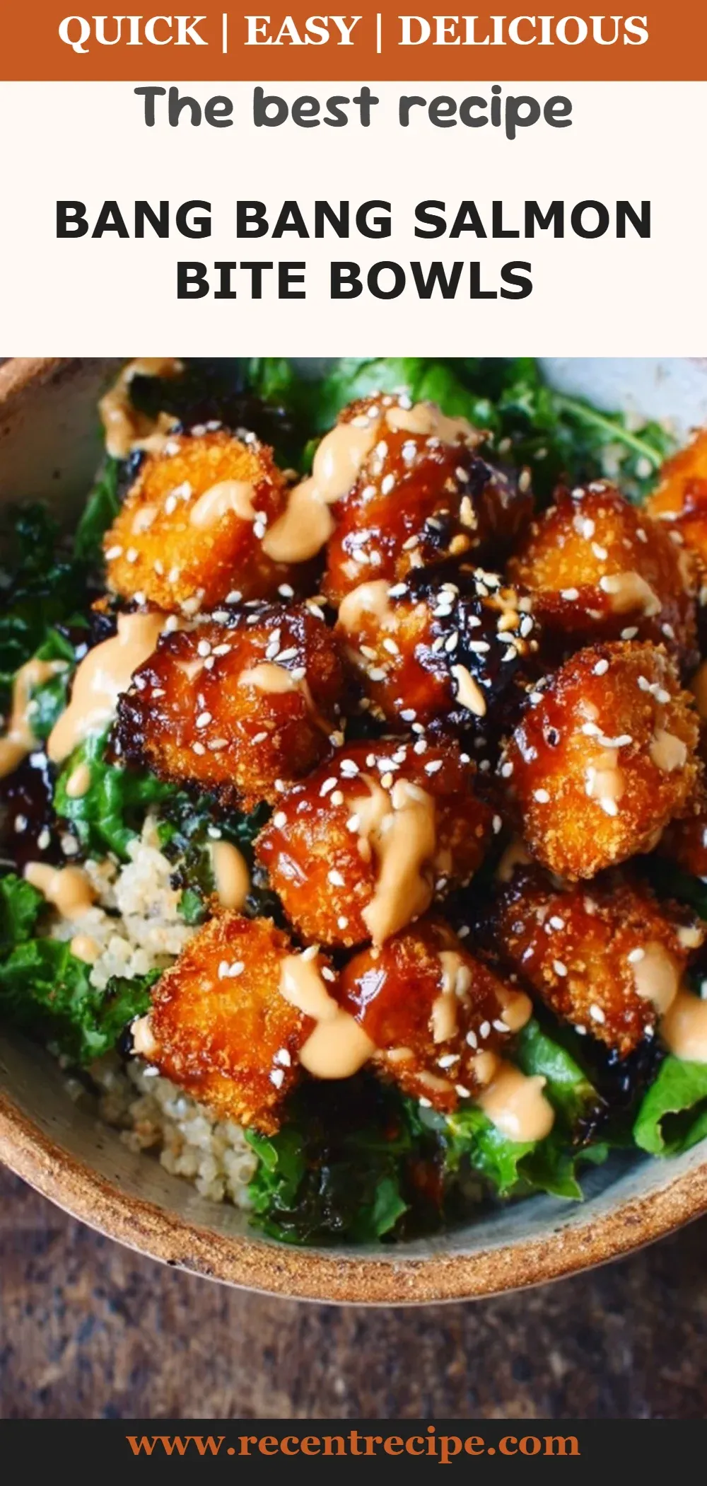 Bang Bang Salmon Bite Bowls