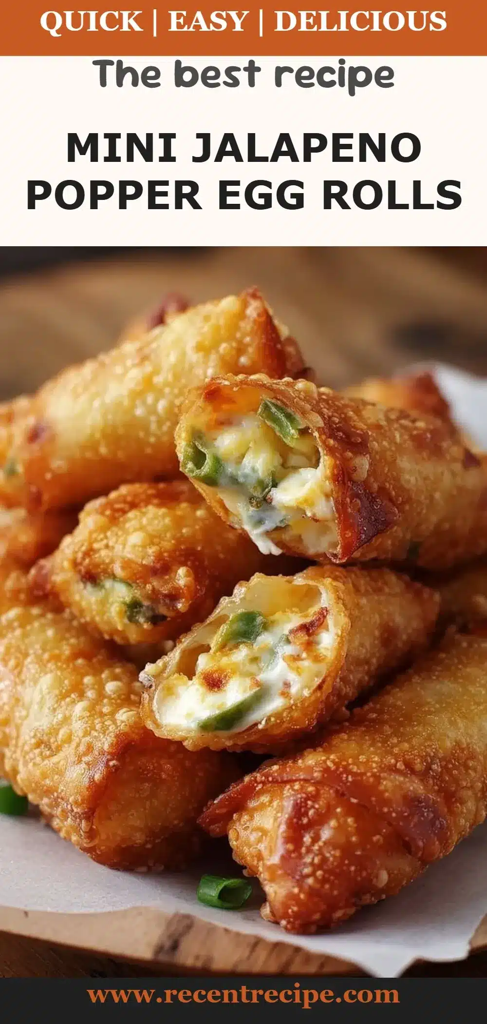 Mini Jalapeno Popper Egg Rolls