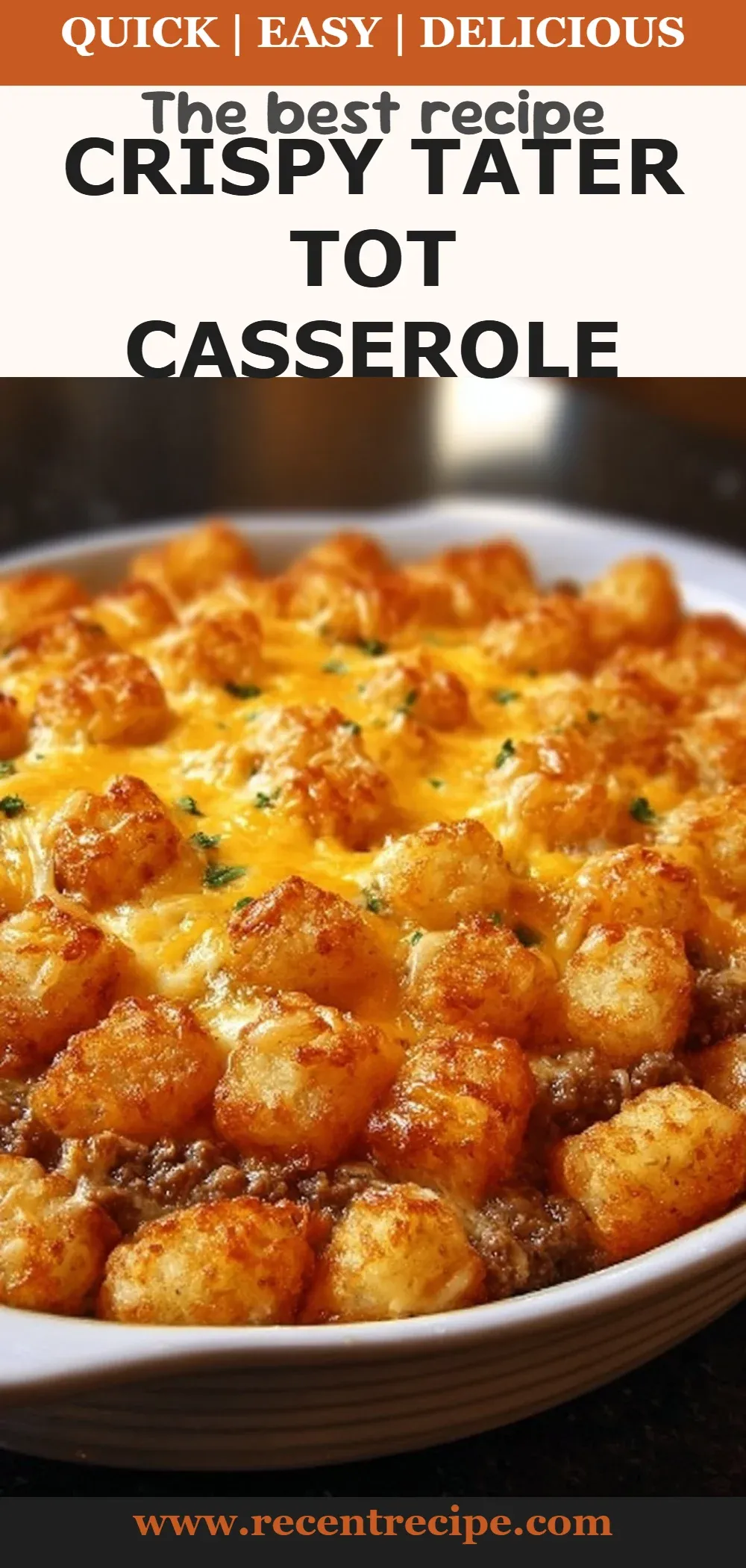 Crispy Tater Tot Casserole