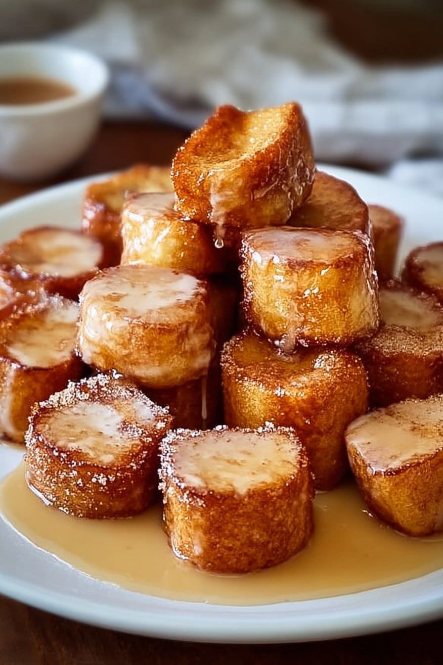 Cinnamon Roll French Toast Bites