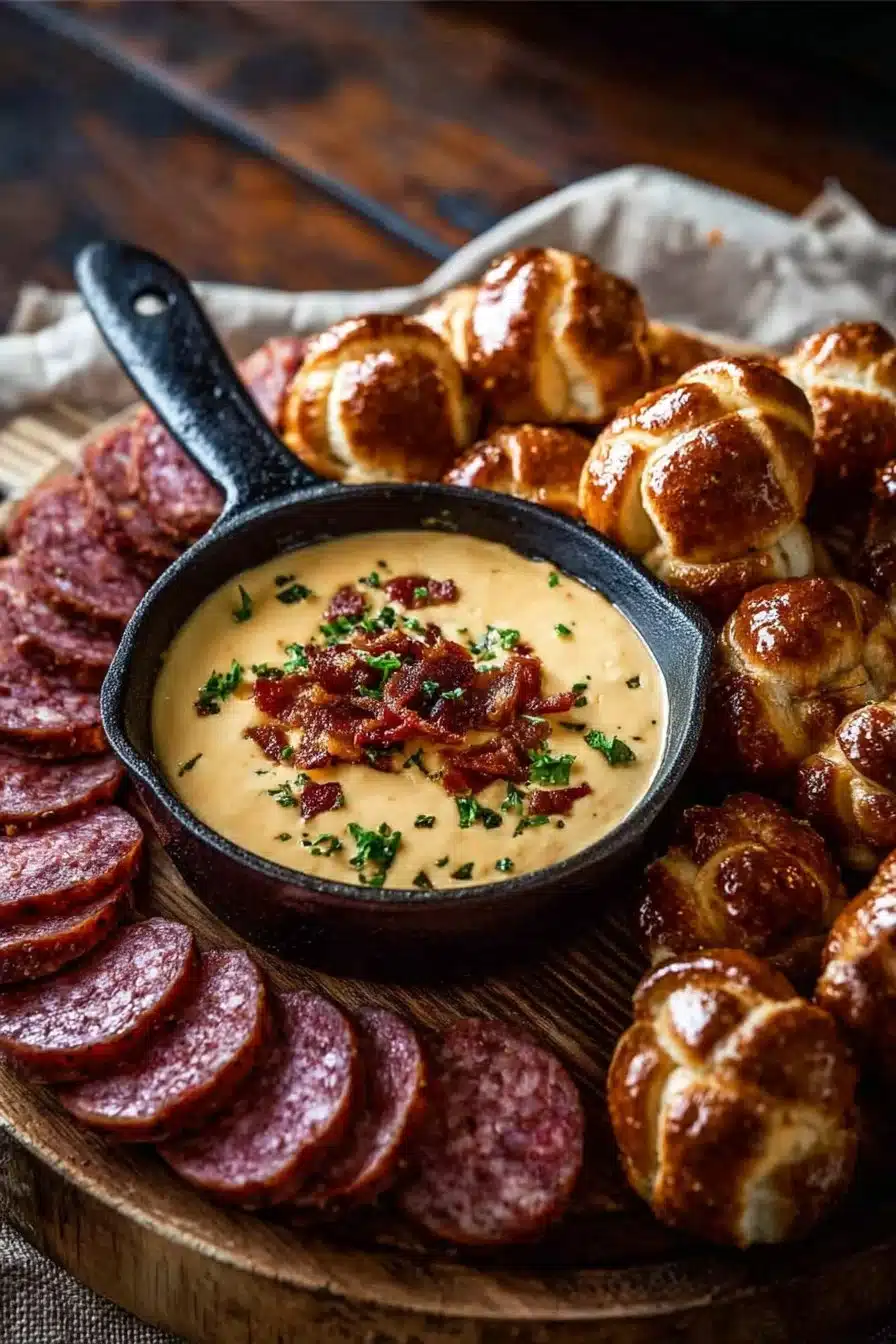 Beer Cheese Dip with Bacon