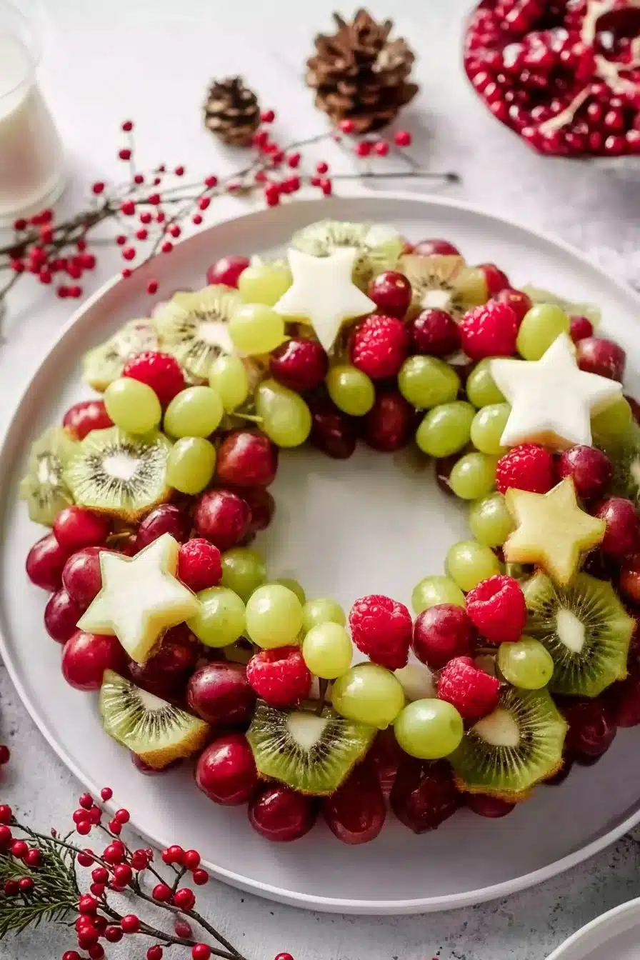 Christmas Fruit Wreath