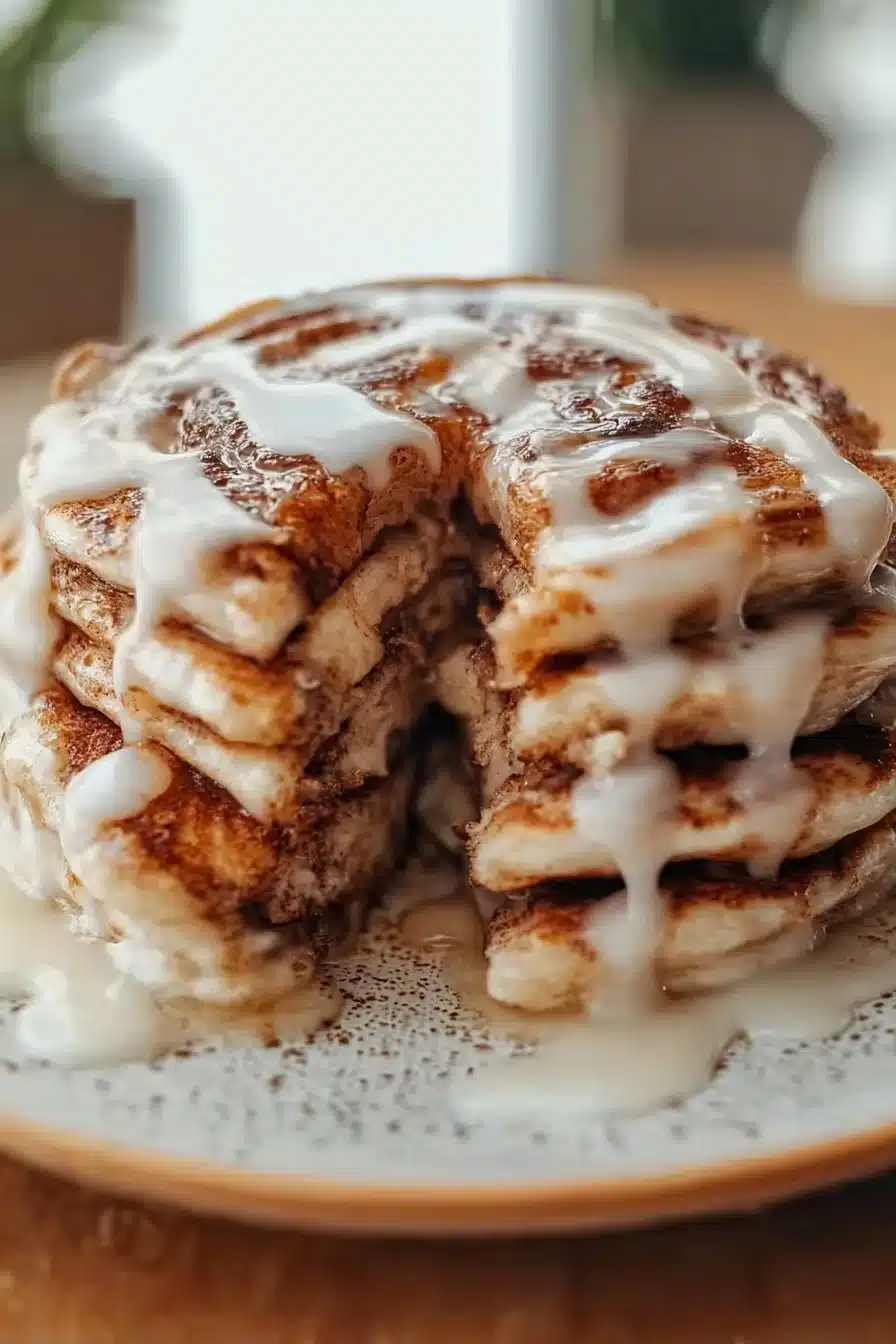 Cinnamon Roll Pancakes Recipe