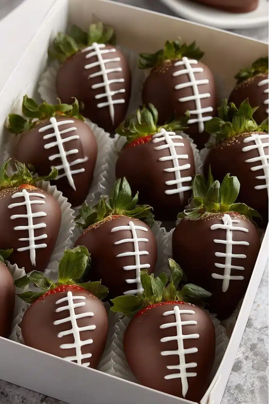 Football Chocolate Strawberries