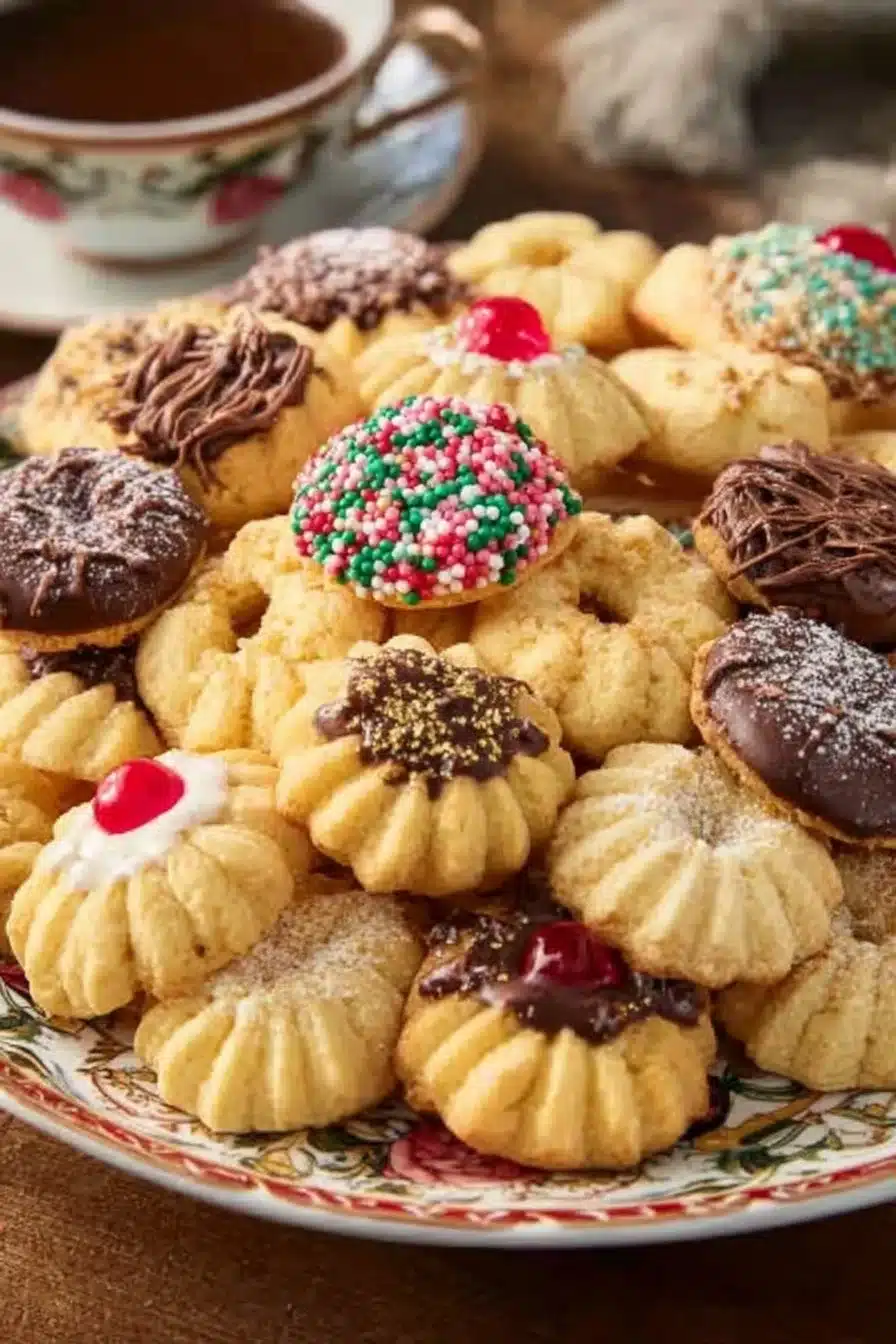Italian Butter Cookies (Spritz Cookies)