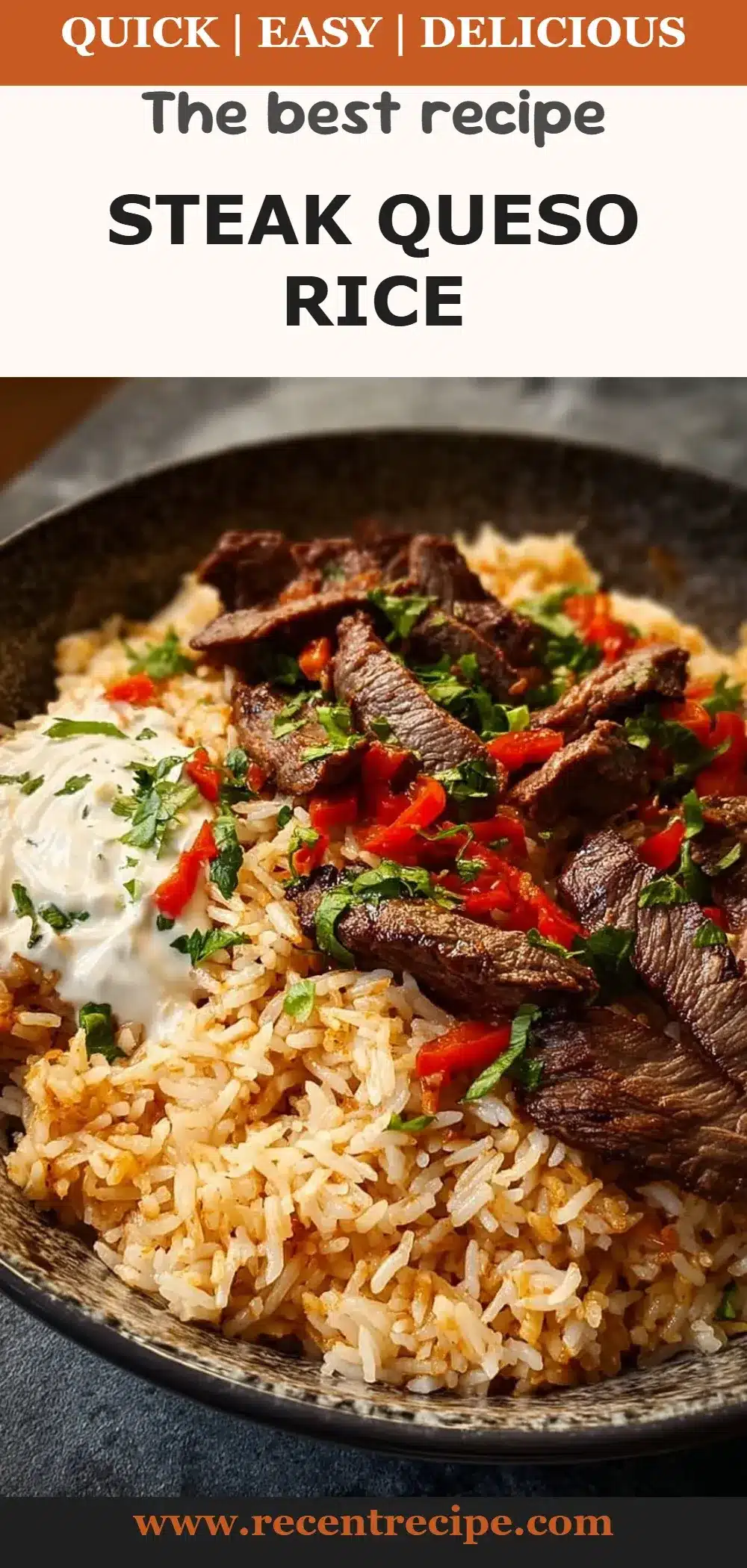 Steak Queso Rice