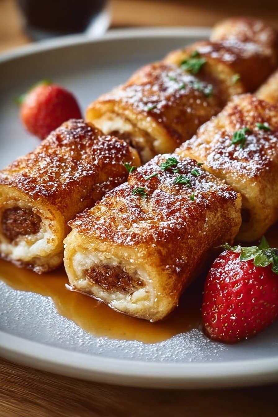 Sausage French Toast Roll-Ups