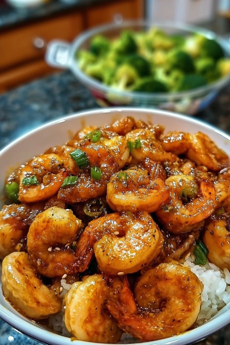 High-Protein Honey Garlic Shrimp