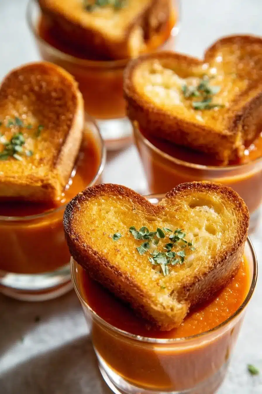 Mini Grilled Cheese Hearts