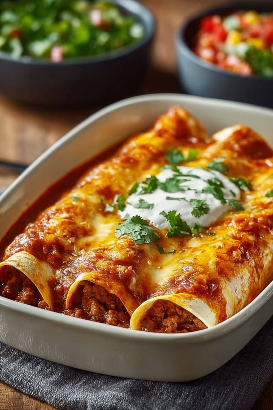 Ground Beef Enchiladas