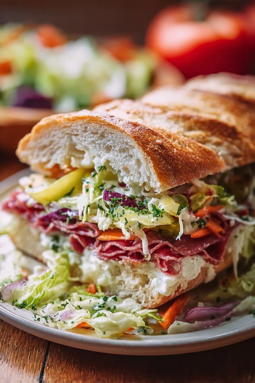 Italian Grinder Salad Sandwich
