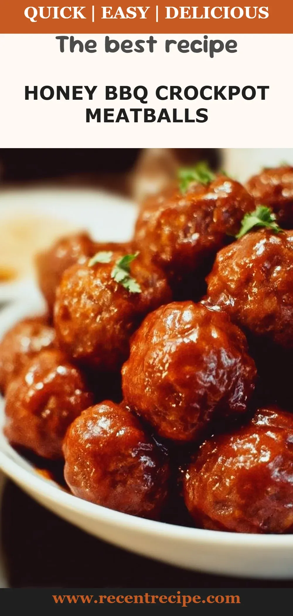 Honey BBQ Crockpot Meatballs