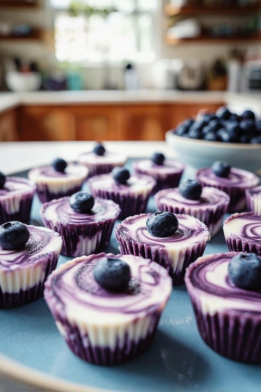 Blueberry Swirl Yogurt Bites
