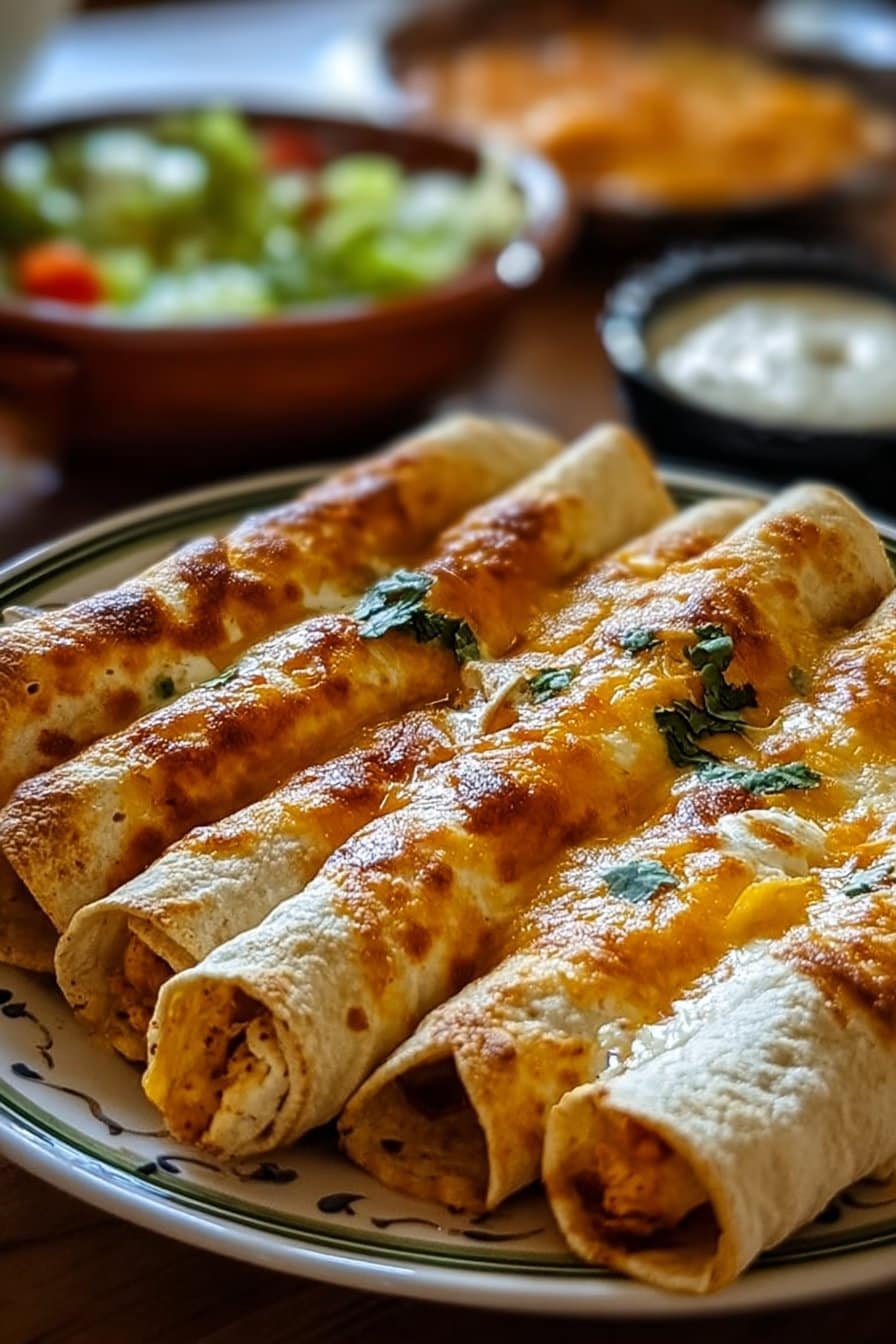 Crispy Chicken Taquitos