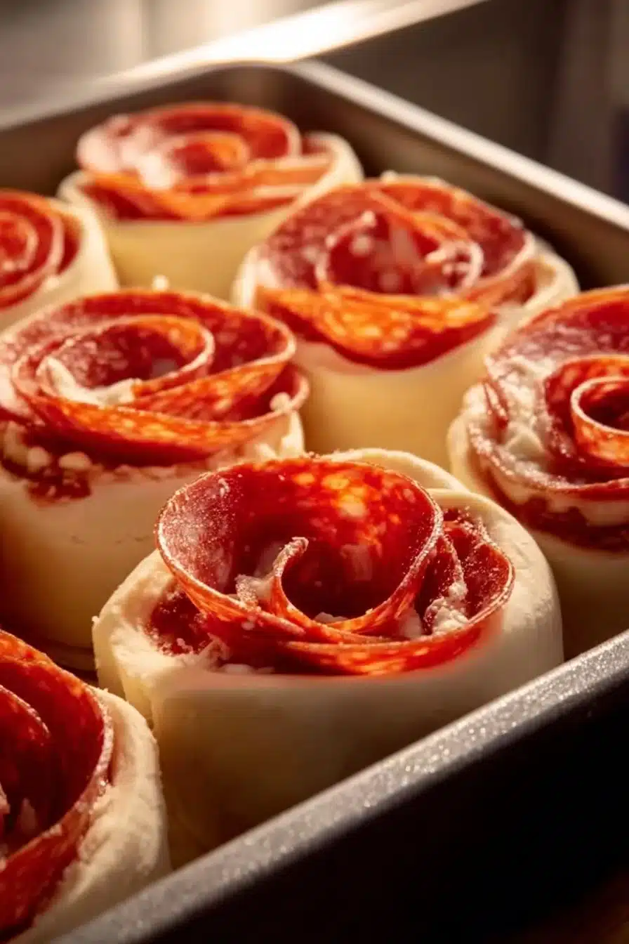 Rose Pepperoni Pizza Rolls