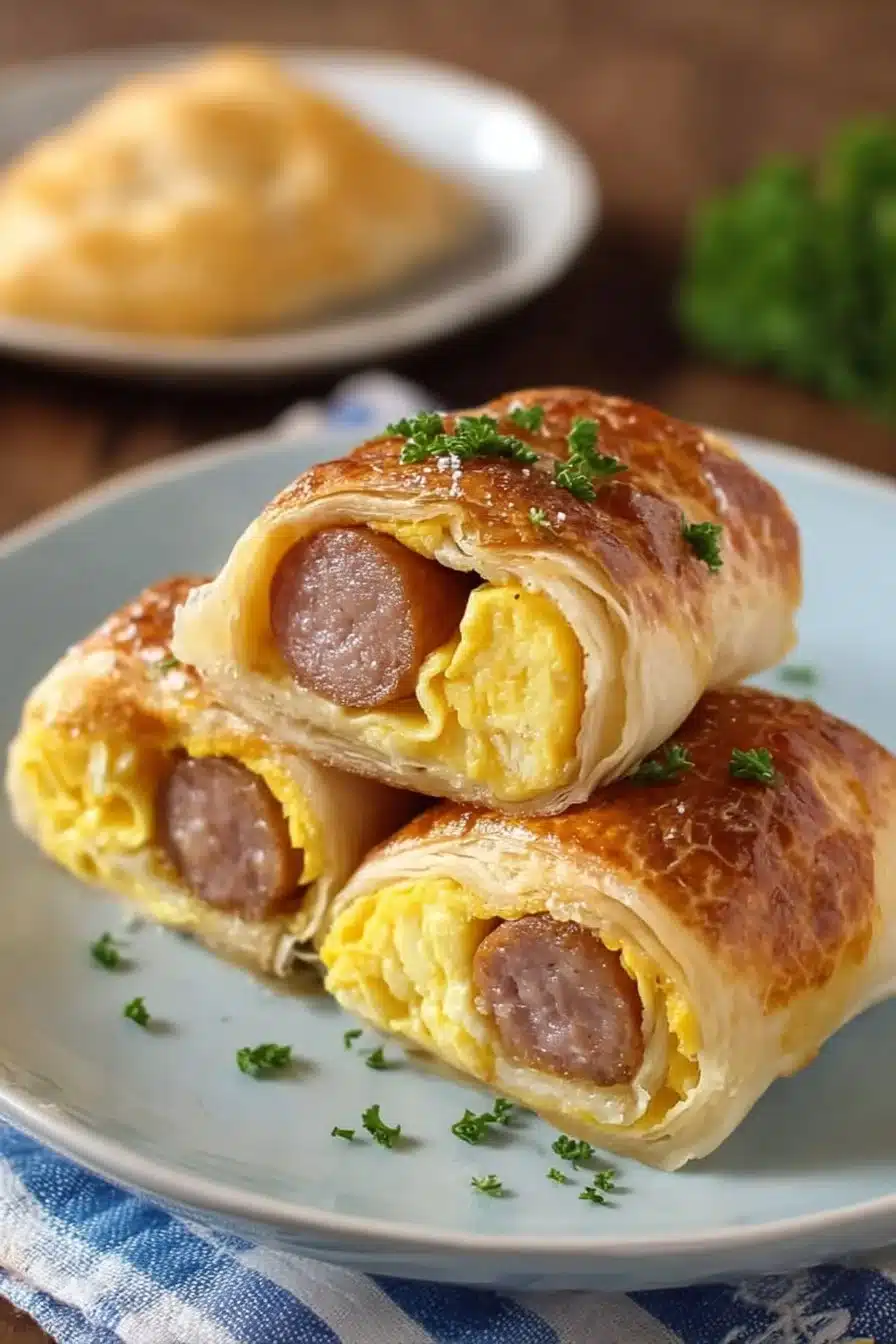 Sausage Egg Breakfast Roll-Ups