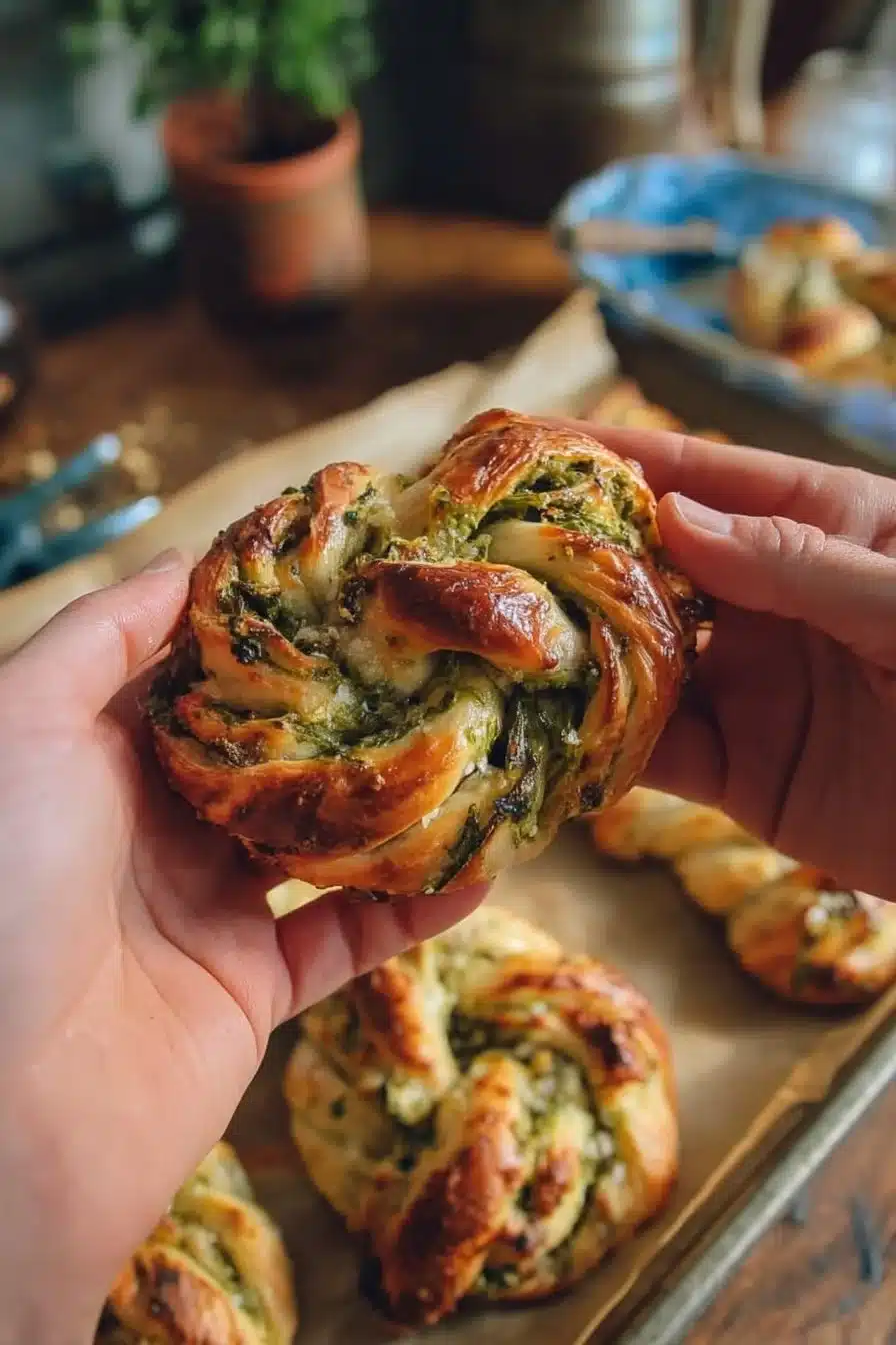 Spinach Artichoke Swirls