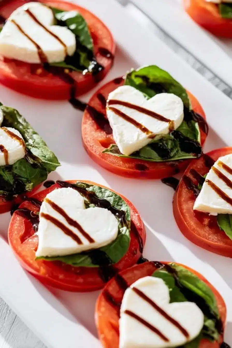 Valentine’s Heart Caprese