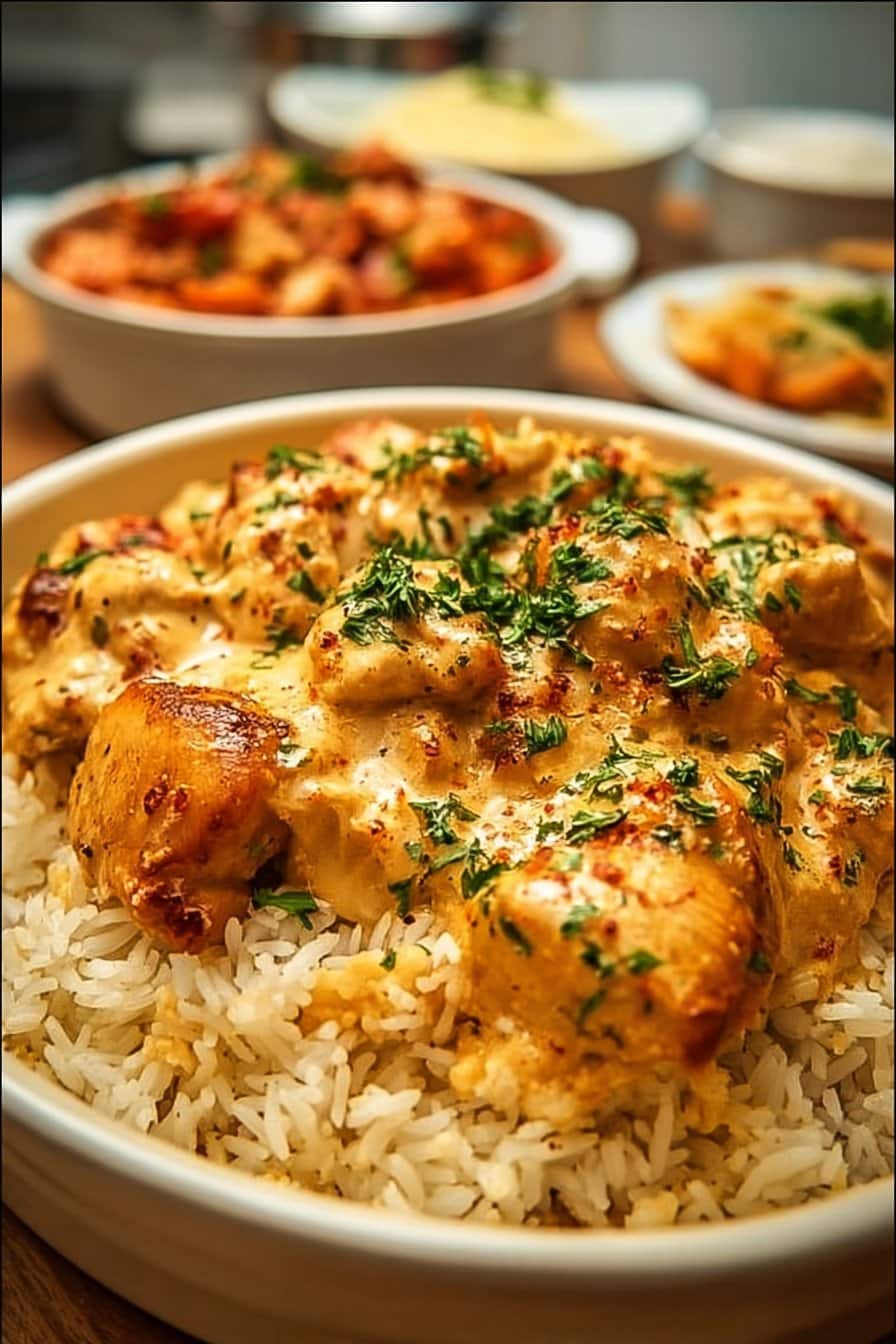 Best Smothered Chicken and Rice Recipe