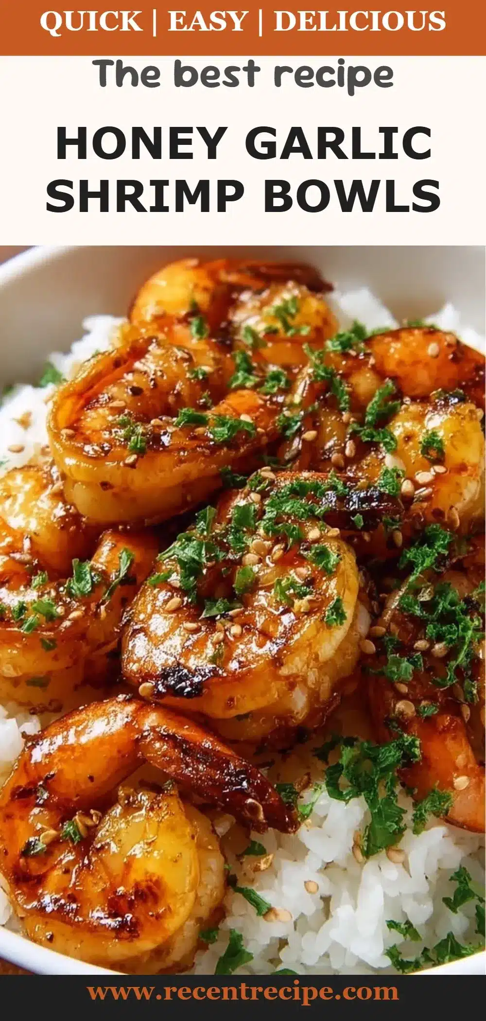 Honey Garlic Shrimp Bowls