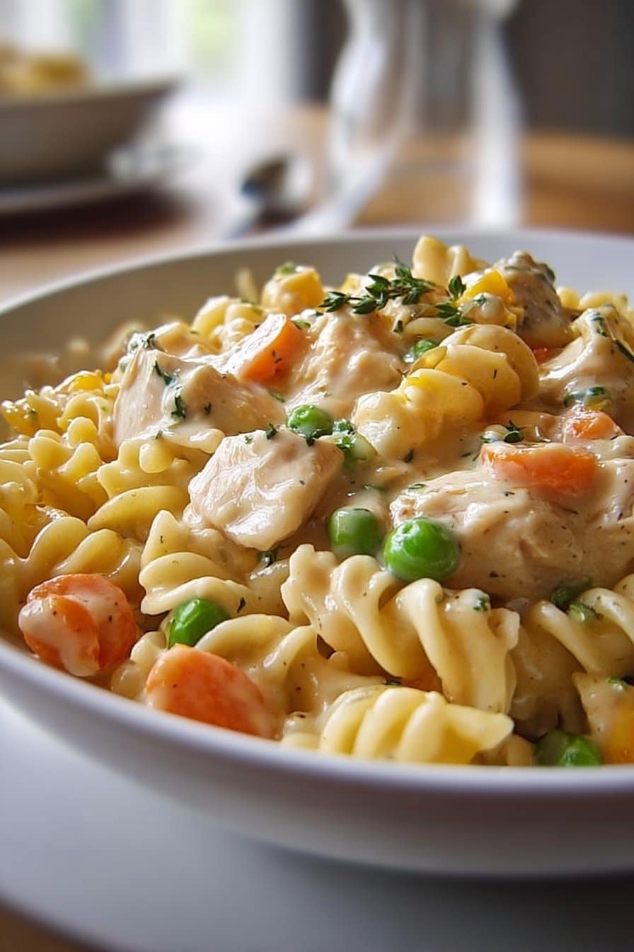 Classic Chicken Pot Pie Pasta